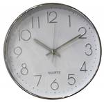 Horloge 30 cm blanc Blanc - Matière plastique - 30 x 30 x 3 cm