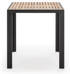 Table de jardin carrée Corail noir Noir - Métal - 70 x 72 x 70 cm