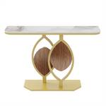 Table Console Noctis Imitation marbre blanc