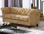 Sonya 3-Sitzer Chesterfield Sofa Beige