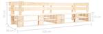 Palettenbank 297741 Braun - Holzwerkstoff - Holzart/Dekor - 220 x 55 x 66 cm