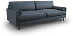 Schalfsofa mit Box SCOTT 3 Sitzplätze Blau