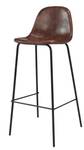 Tabouret de bar Henrik (Lot de 2) Marron foncé