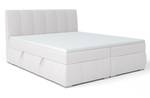 Boxspringbett Doppelbett Bett Kaspian Hellgrau - Tiefe: 200 cm