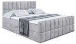 Boxspringbett MIAMI-Z Hellgrau - Breite: 180 cm - H3