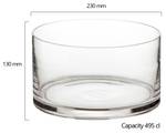 Simplicity Salatschüssel Glas - 23 x 13 x 23 cm