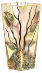 Vase en verre peint à la main Marron - Verre - 11 x 25 x 11 cm