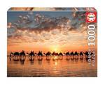 Beach 1000 Teile Cable Puzzle Sunset In