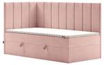 Jugendbett Boxspringbett Beti Hellrosa - Breite: 90 cm - H2