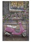 Metallbild Pink Ride Pink - Metall - 60 x 90 x 6 cm