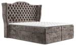 Boxspringbett Royal Braun - Breite: 140 cm