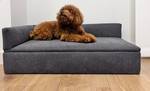 Canapé-lit DUQUE, chien-chat 71x42x24cm Gris - Textile - 42 x 24 x 71 cm