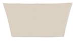 Voile d'ombrage trapèze beige 550 x 400 cm