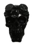 Totenkopf Sch盲del Skulptur