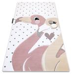 Tapis Petit Flamingos CŒurs Crè 80 x 150 cm