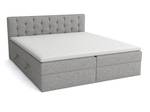 Boxspringbett Doppelbett Merano Hellgrau - Breite: 180 cm