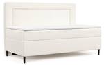 Boxspringbett Alba Creme - H2 - Tiefe: 88 cm