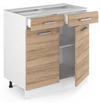 Meuble cuisine R-Line 29727 Marron clair - Blanc