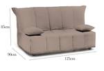 2-Sitzer Schlafsofa  Alisee Taupe