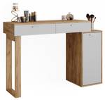 Schreibtisch Regina 49410 Sonoma Eiche Trüffel Dekor - Weiß - 130 x 88 x 40 cm - Holzwerkstoff