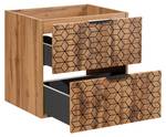 Schrank unter waschbecken DIAMOND CUW60 Beige - Holzwerkstoff - Kunststoff - 60 x 57 x 46 cm