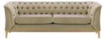 2,5-Sitzer-Sofa Chesterfield Modern Wood Beige