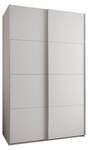 Armoire Lux 1 Argenté - Blanc - Largeur : 150 cm