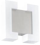 Außen Wandleuchte SITIA Silber - Weiß - Metall - Textil - 18 x 18 x 5 cm