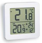 Thermomètre numérique Blanc - Matière plastique - 12 x 17 x 2 cm