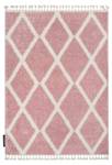 Tapis Berber Troik Rose A0010 Blan Et