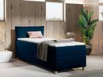 Boxspringbett Einzelbett Martines Mini Blau - Breite: 80 cm