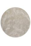 Hochflorteppich relaxx Beige - Sandbraun - 120 x 120 cm - Durchmesser: 120 cm