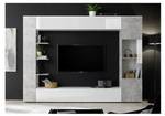 TV-Wand SIRIUS Grau - Holzwerkstoff - 30 x 187 x 257 cm