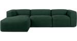 Ecksofa BUFFO 5-Sitzer Marineblau - Breite: 297 cm - Armlehne beidseitig montierbar - Ecke davorstehend links - Ottomane davorstehend links