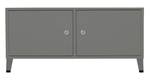 Praktischer grauer Stahlschrank Grau - Metall - 78 x 55 x 35 cm