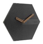 Horloge murale design THE SQUARED. Noir - Bois manufacturé - 41 x 36 x 1 cm