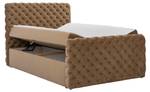 Boxspringbett Chesterfield Lux Honig - Breite: 126 cm