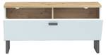 Garderobenbank Leonia 5 Grau - Holzwerkstoff - 91 x 45 x 36 cm