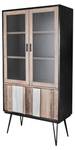 Vitrine ADESSO SC100 4D Beige - Bois massif - Bois/Imitation - 100 x 195 x 45 cm