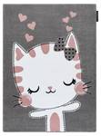 Kinderteppich Petit Kitty Katze Grau 160 x 220 cm