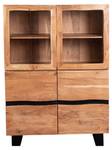 Highboard KYOTO I Beige - Massivholz - Holzart/Dekor - 103 x 16 x 45 cm