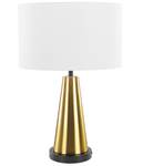 Tischlampen SANDON Schwarz - Gold - Weiß - Metall - 40 x 60 x 40 cm