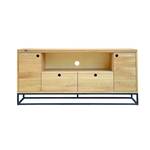 TV-Schrank fürs Wohnzimmer MERIS Braun - Massivholz - Holzart/Dekor - 160 x 70 x 40 cm