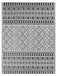 Tapis d'extérieur NARLI Noir - Blanc - Textile - 180 x 180 x 240 cm