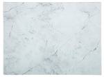 Schneidebrett aus Glas mit Marmor-Muster Weiß - Glas - 30 x 1 x 40 cm