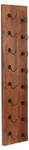 PANAMA Wand-Weinregal Schwarz - Braun - Metall - Massivholz - Holzart/Dekor - 33 x 148 x 16 cm