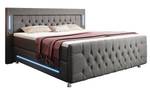 Boxspringbett Paradise Grau - Breite: 140 cm - H4