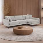 3-Sitzer Ecksofa Maggie Grau Grau - Ecke davorstehend links