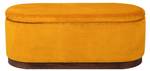 Banc LIMA Jaune - Textile - 100 x 40 x 40 cm