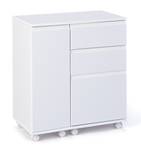 Bureau Lapo Blanc - En partie en bois massif - 66 x 72 x 36 cm